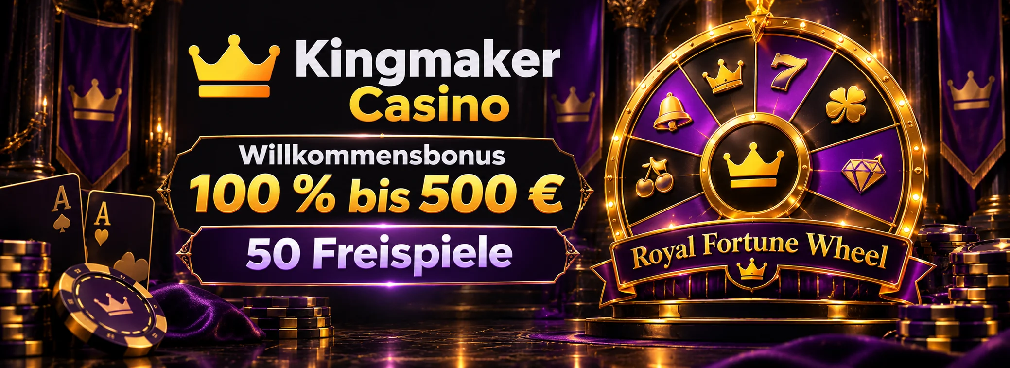 Kingmaker Casino – Willkommensbonus 500 €